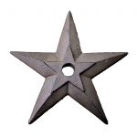 56503- CAST IRON STAR WALL DECOR 